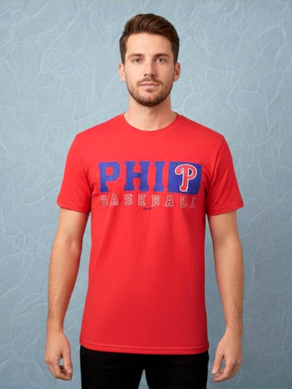 MLB Philadelphia Phillies Baseball Graphic T Shirt Red Men's Small New Tags